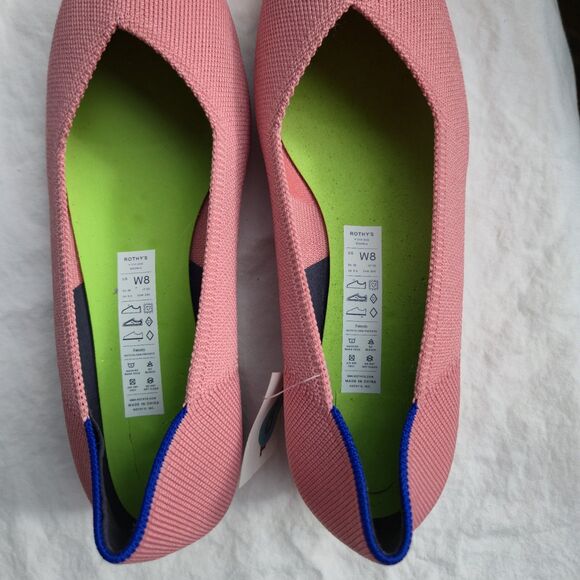 Rothy's Pink and Blue Flats - Picture 6 of 16